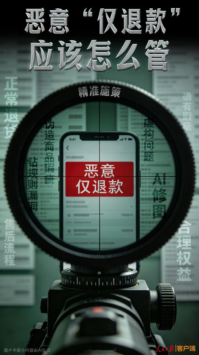 人民日报评恶意仅退款乱象【人民锐评：恶意仅退款该怎么管】190元榴莲遭恶意“仅退