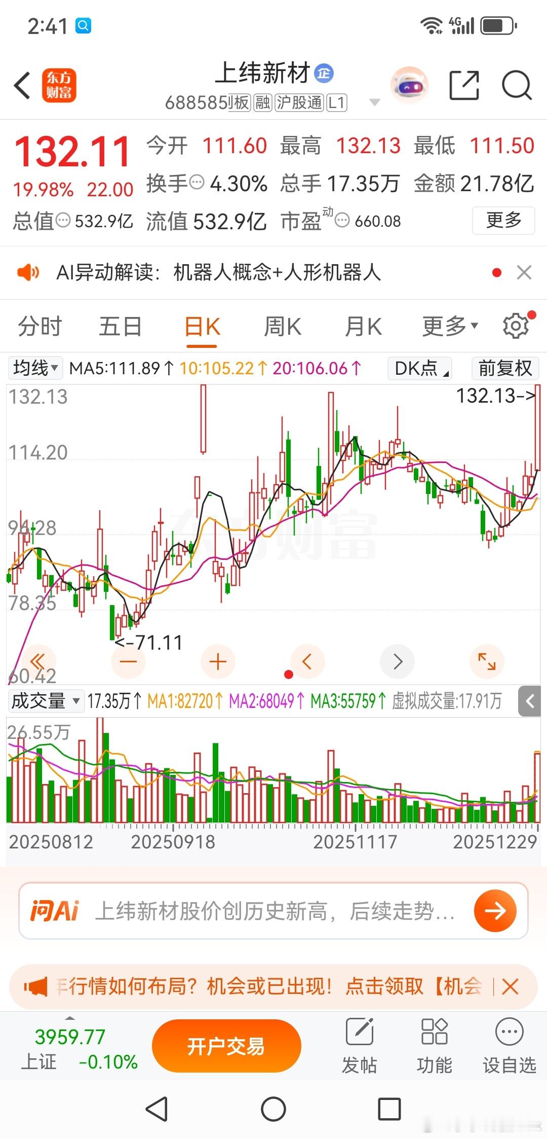 上纬新材，我这次不在格局了上纬新材，我这次不在格局了，你可以安心的飞了上纬新材，