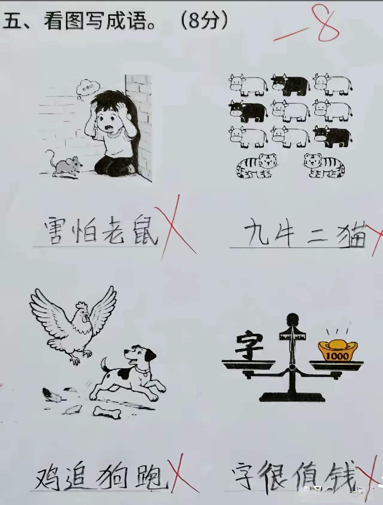 怎么能全错，请问正确答案是什么？