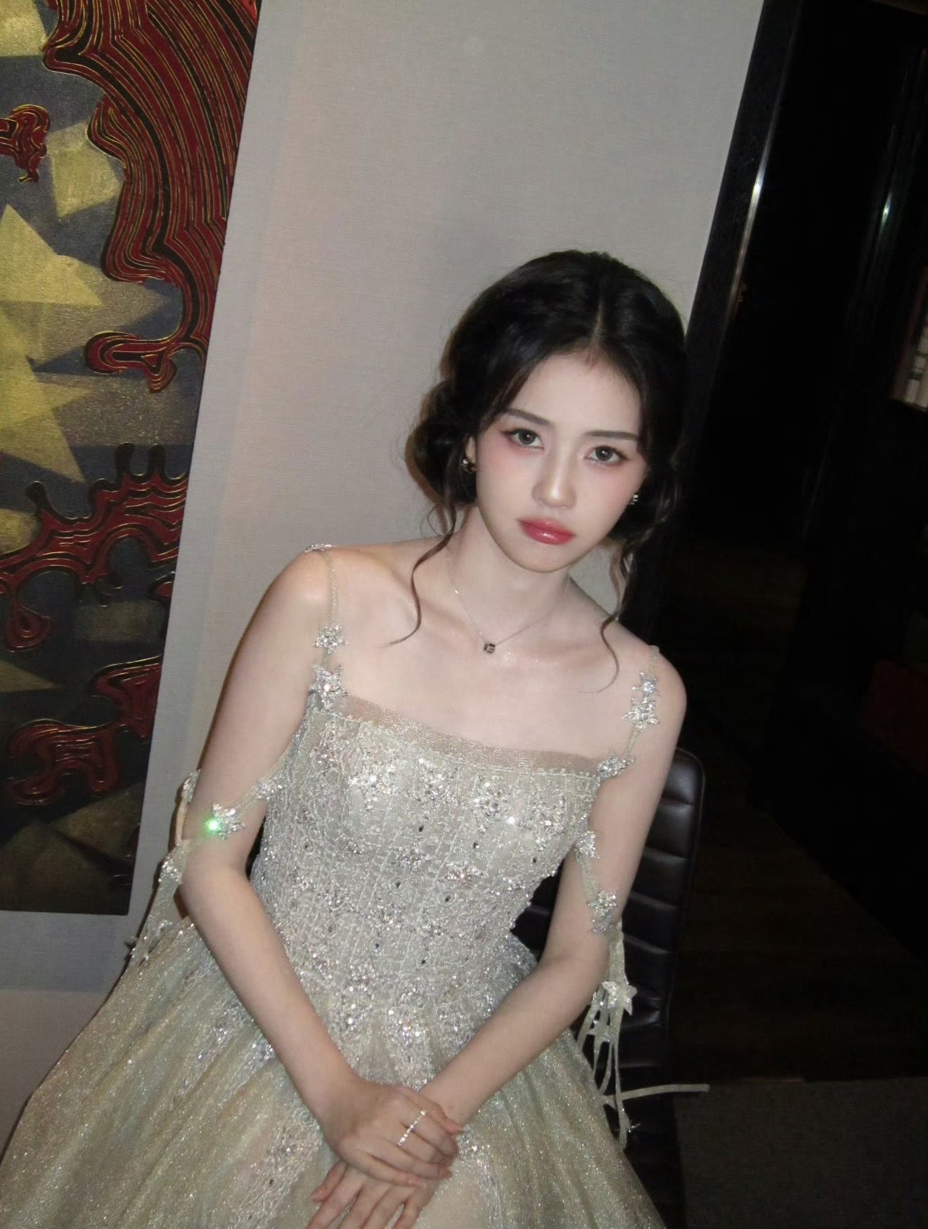 白鹿 油画公主白鹿今日直播造型 