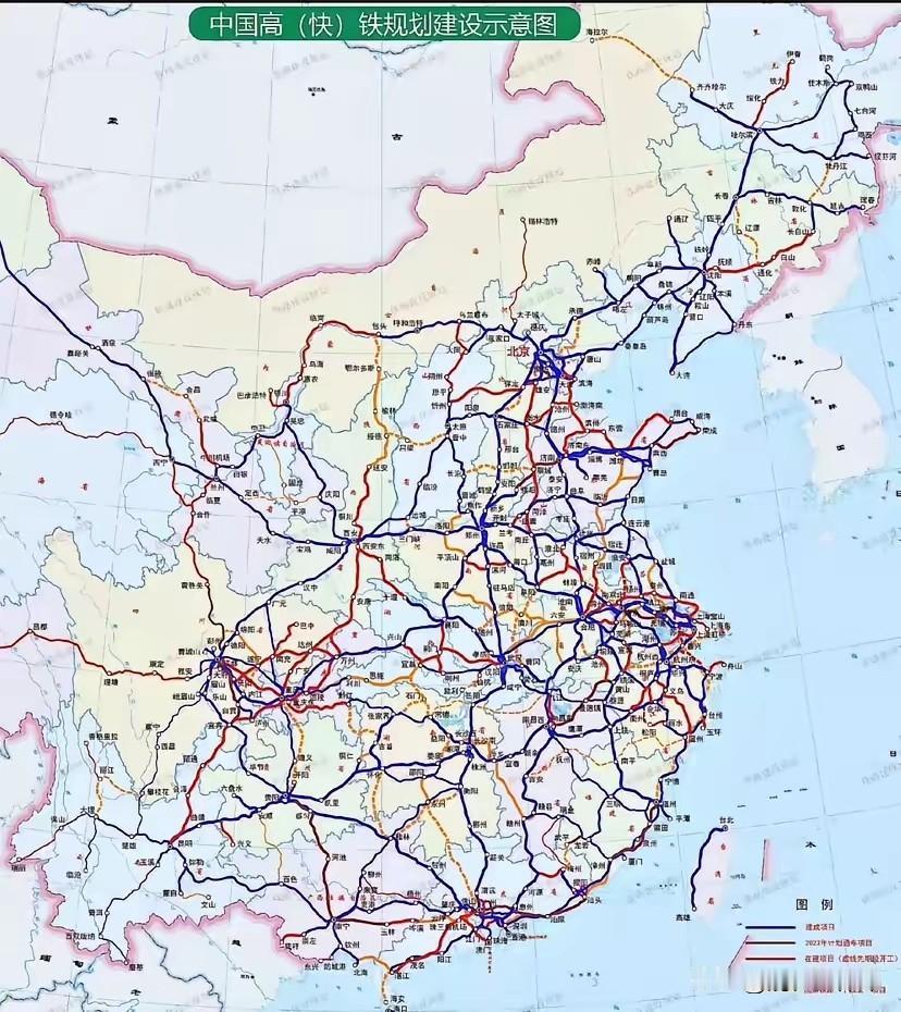 湖南的这些高铁，能在5年内修好吗？
根据中国高铁建设示意图，未来湖南有长赣高铁，