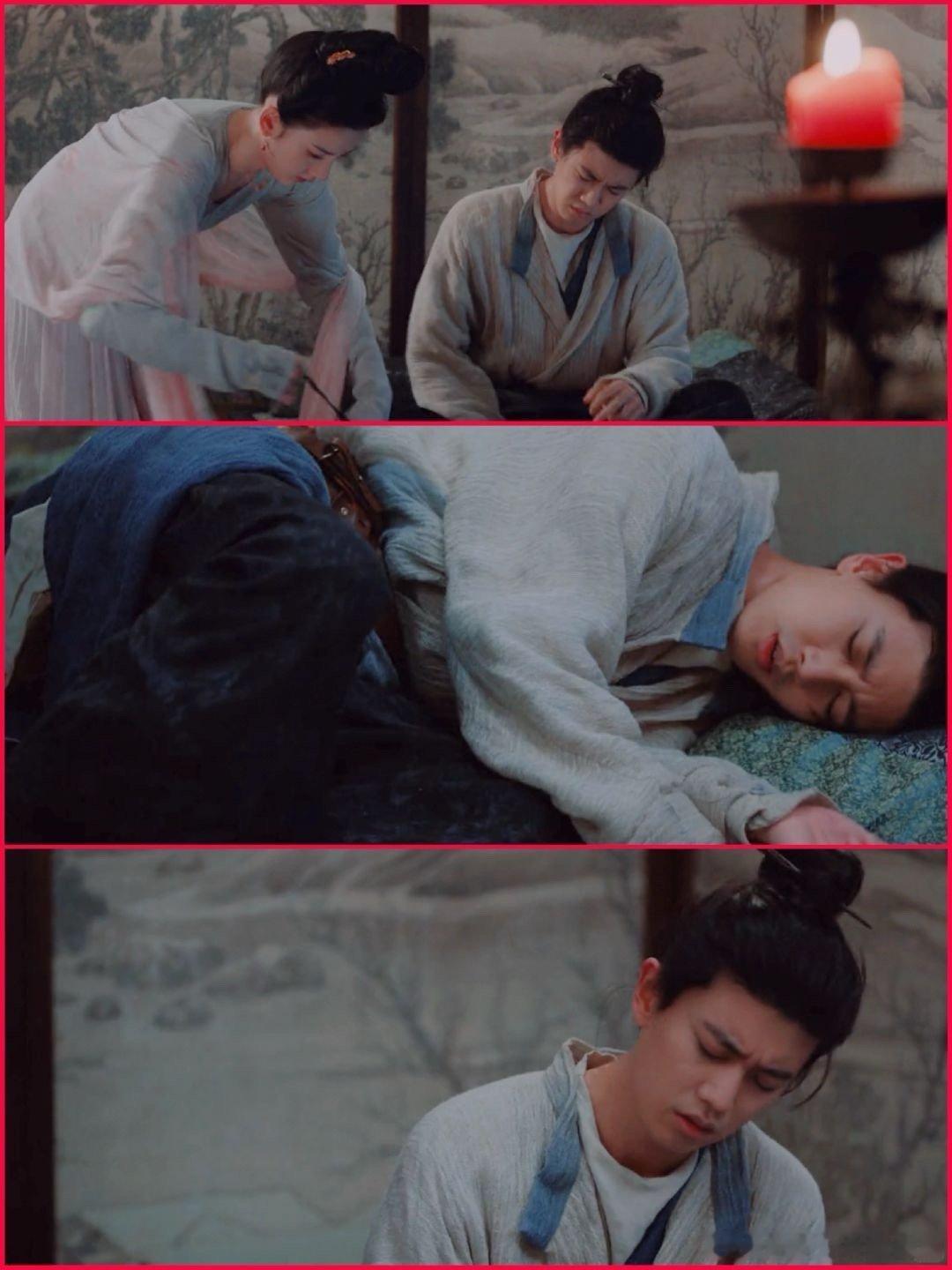 无忧渡“醉酒”的宣夜宝宝，啧！啧！啧！🙄🙄🙄感觉宣夜宝宝装醉都不想累着半夏