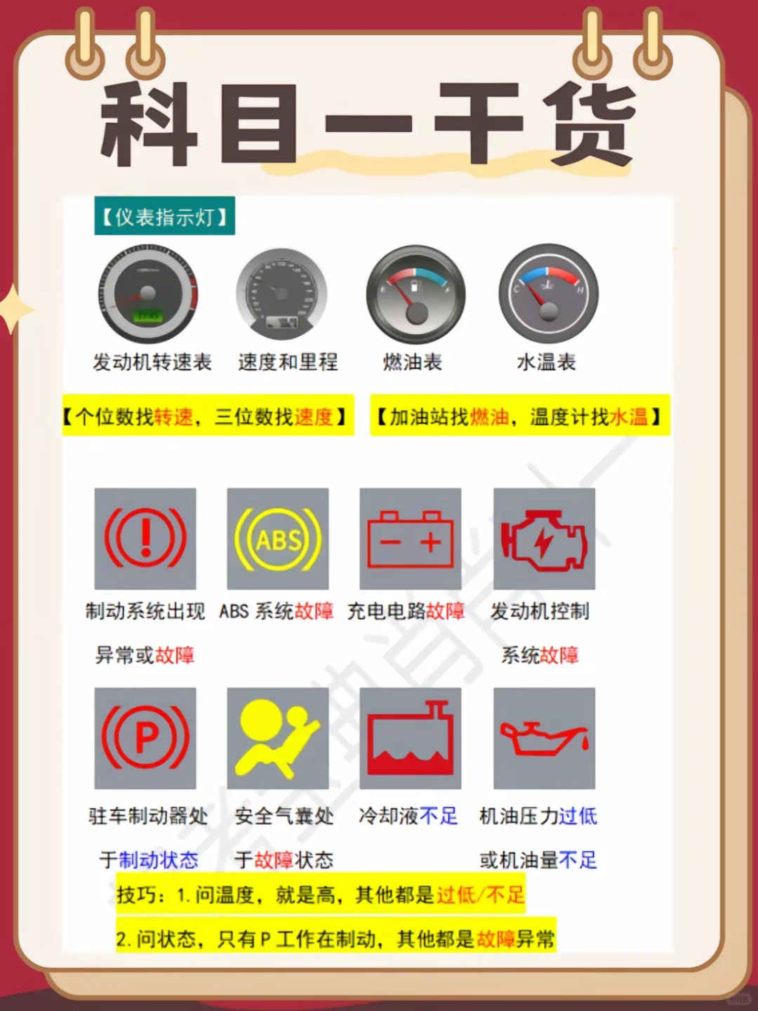 科目一干货‼️