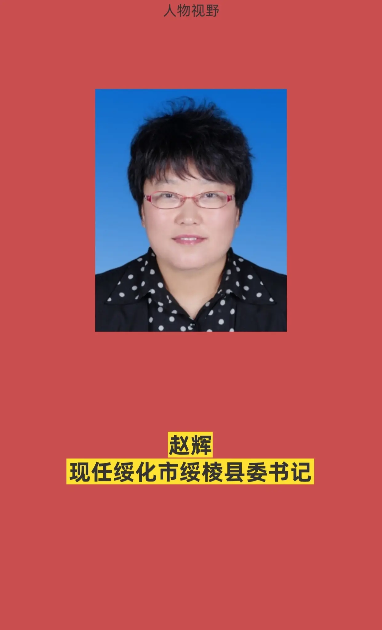绥化绥棱县主要领导。