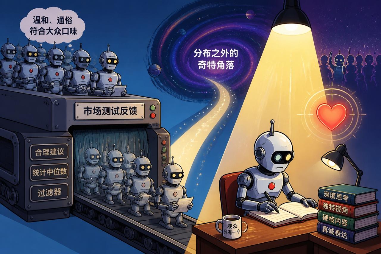 【为什么“讨好所有人”的创作注定走向平庸】

很多人写文章、做产品总想迎合大众，