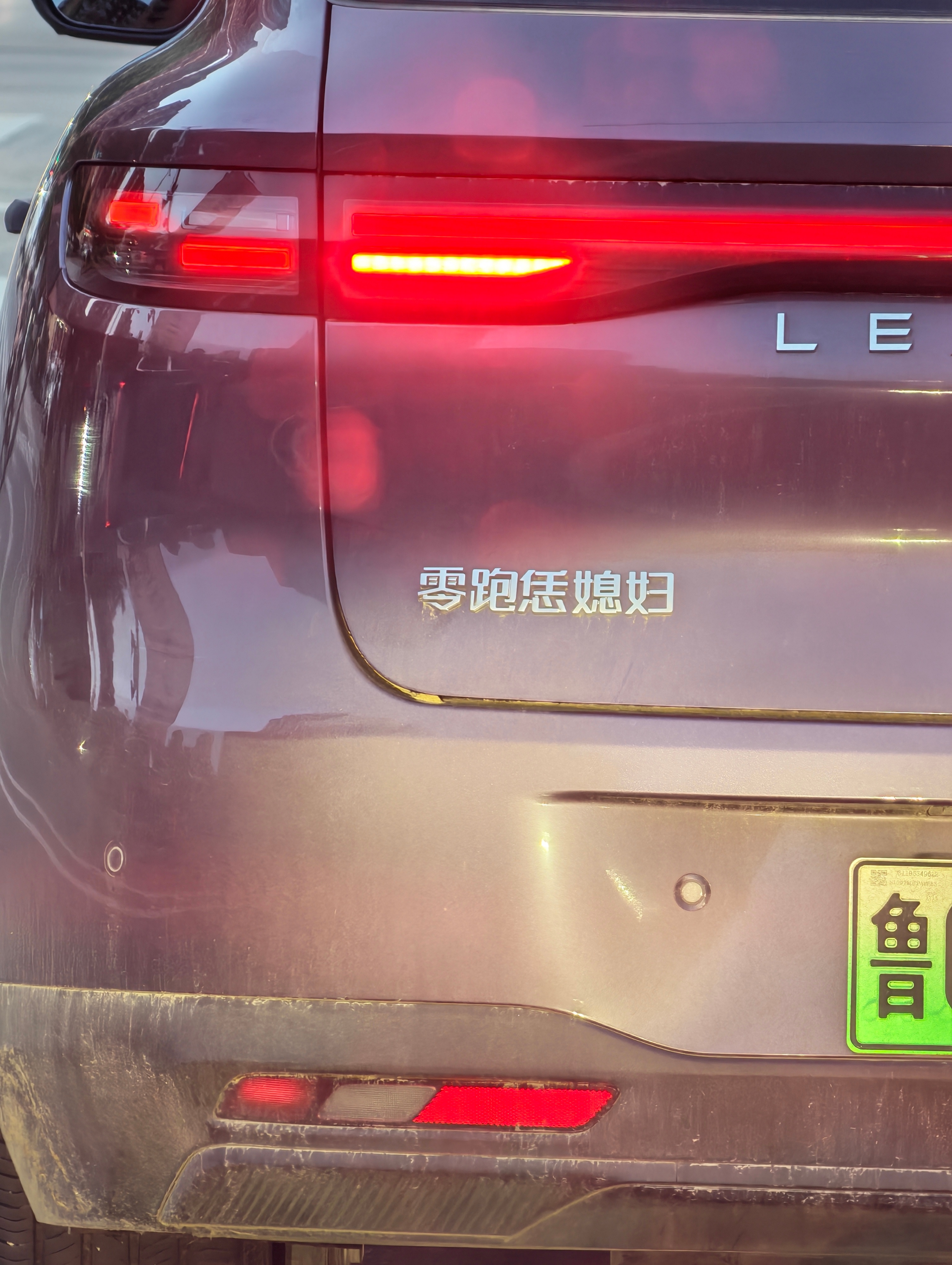 路遇一台零跑，贴成了“零跑恁媳妇”这些人是怎么想出把车名改出这么多花样来的