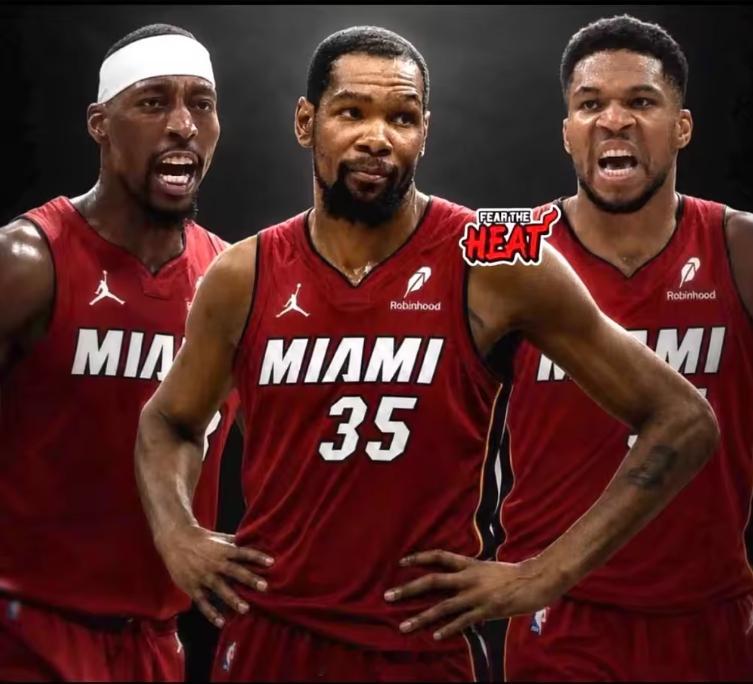 美媒：热火计划寻求交易杜兰特，组建豪华三巨头阵容！！！据美媒The HEAT R