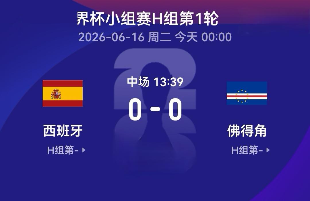 难以置信，世界排名第一如此之烂，佛得角值得尊重。
谁能料到，夺冠热门西班牙队和佛