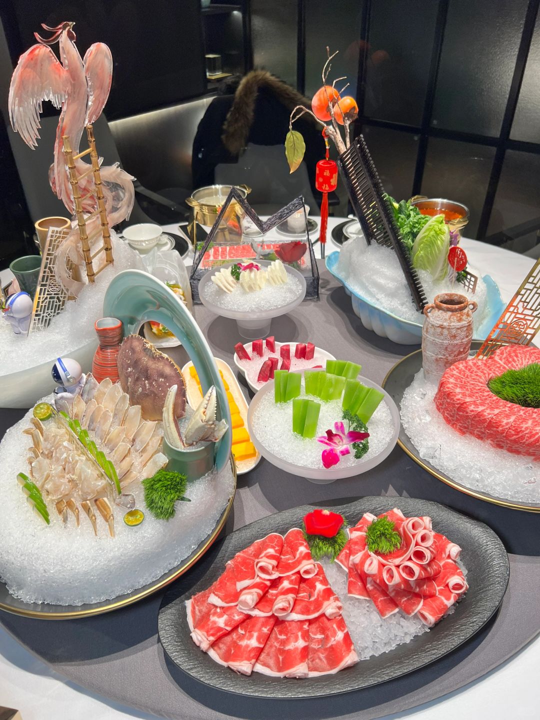 呼和浩特超有排面的和牛海鲜火锅