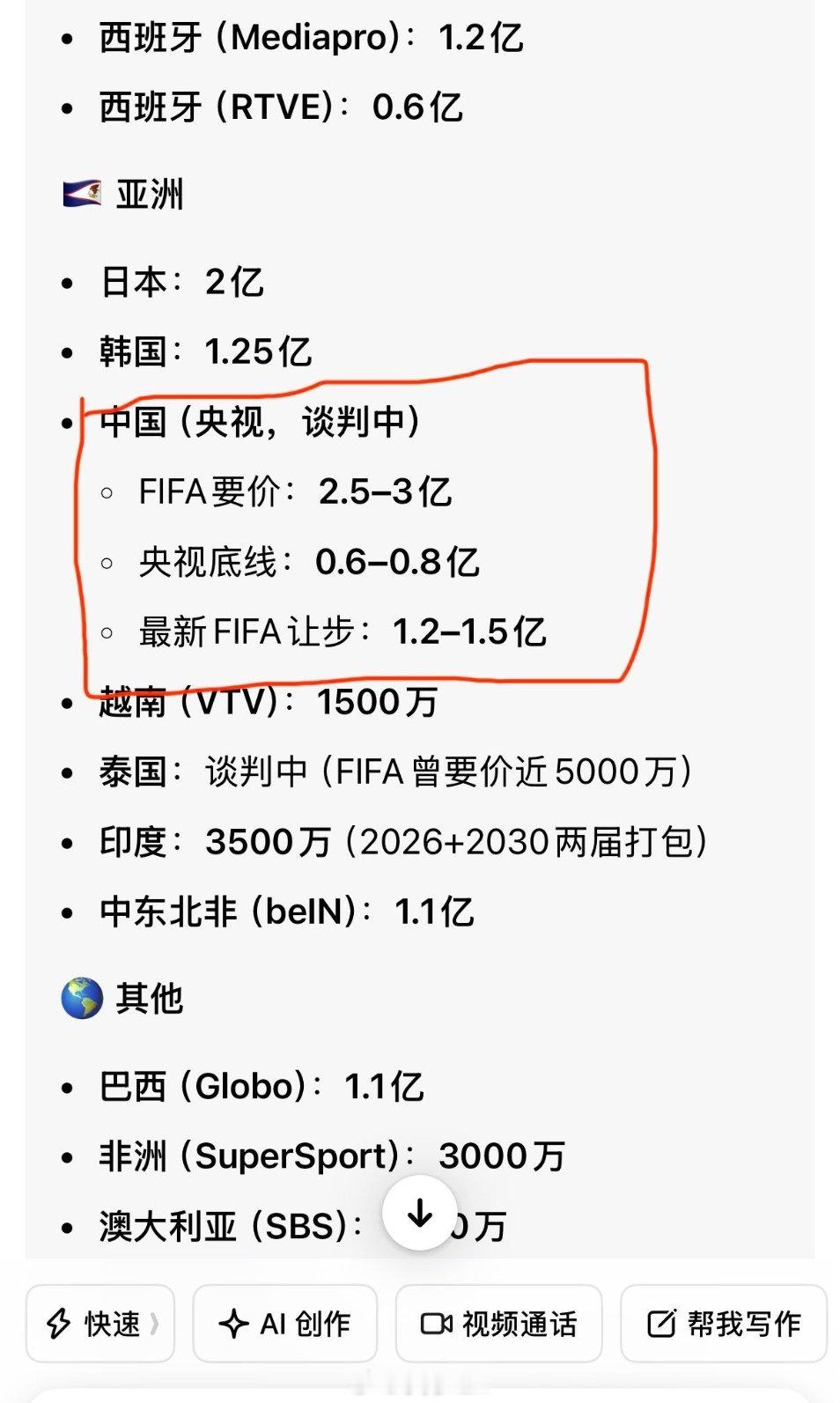 国足立功世界杯转播权再现中国式僵局 离世界杯开幕只剩42天，国内转播权还没谈拢。