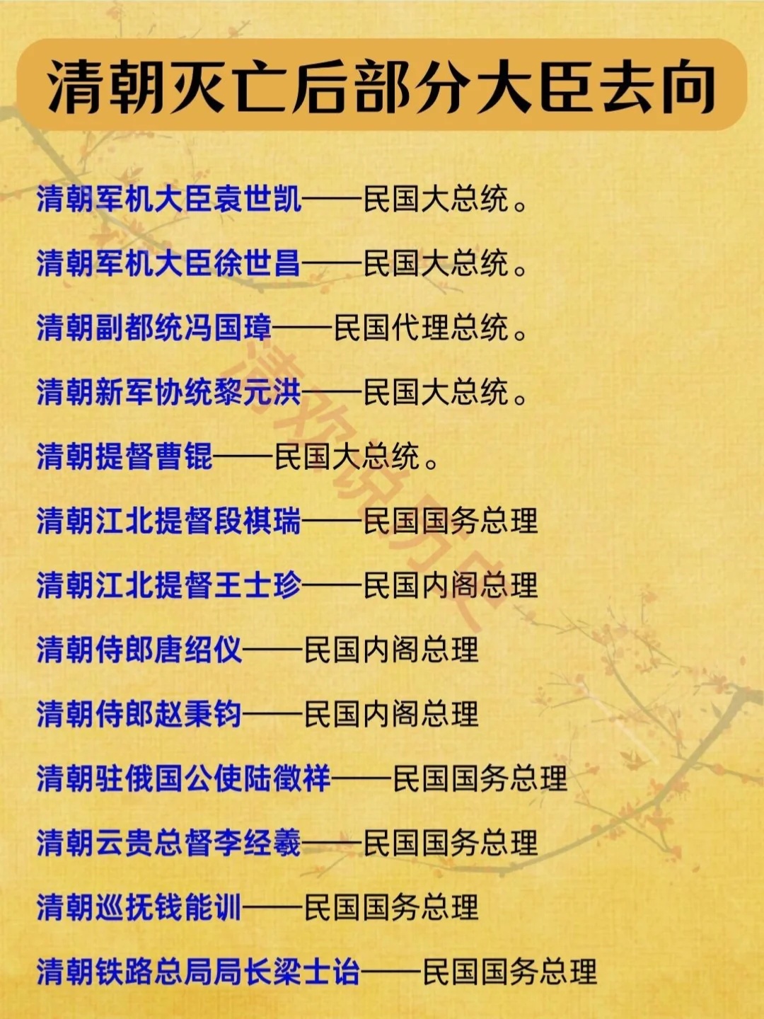 清朝灭亡后‼️那些重要大臣都去哪了？