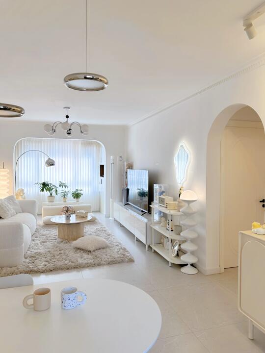 2个人的家🏠只刮了大白墙的奶油小屋✨