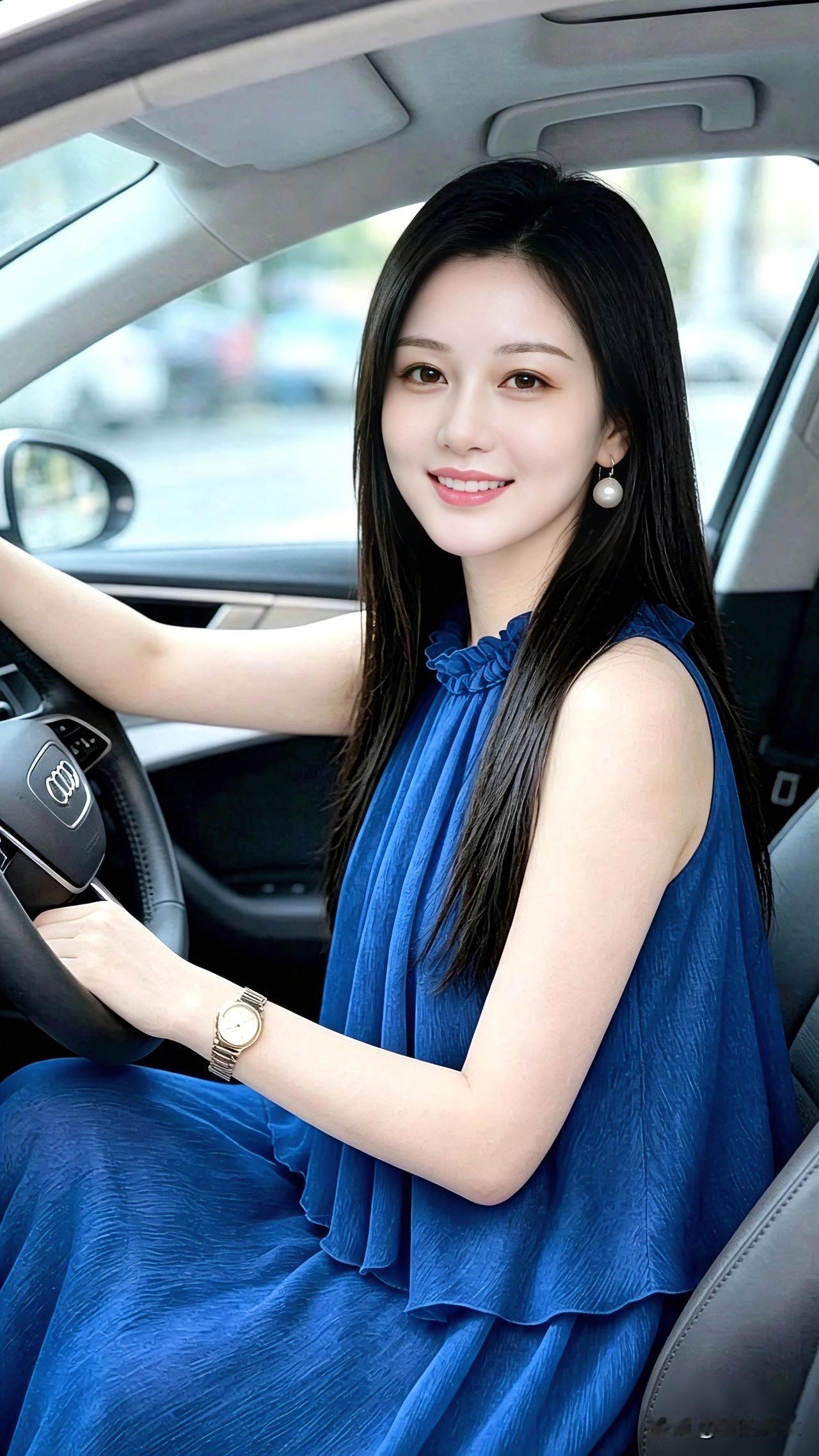 我喜欢这套无袖蓝色套裙，轻盈面料自带慵懒氛围感，不束缚身体，自在又耐看。
搭配简