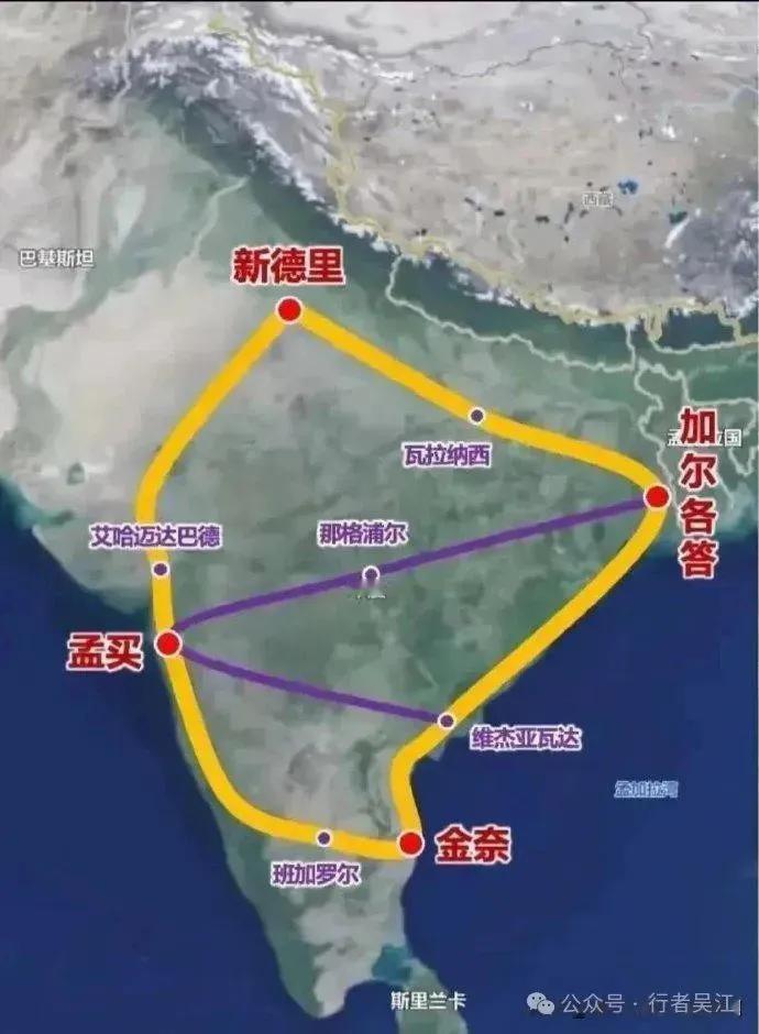 近日，印度启动孟买到新德里全长1500公里，预计总投资1000亿美元的高铁项目全