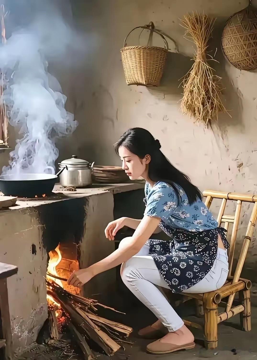 见过这种灶台做饭的人，年龄都不小了吧？
