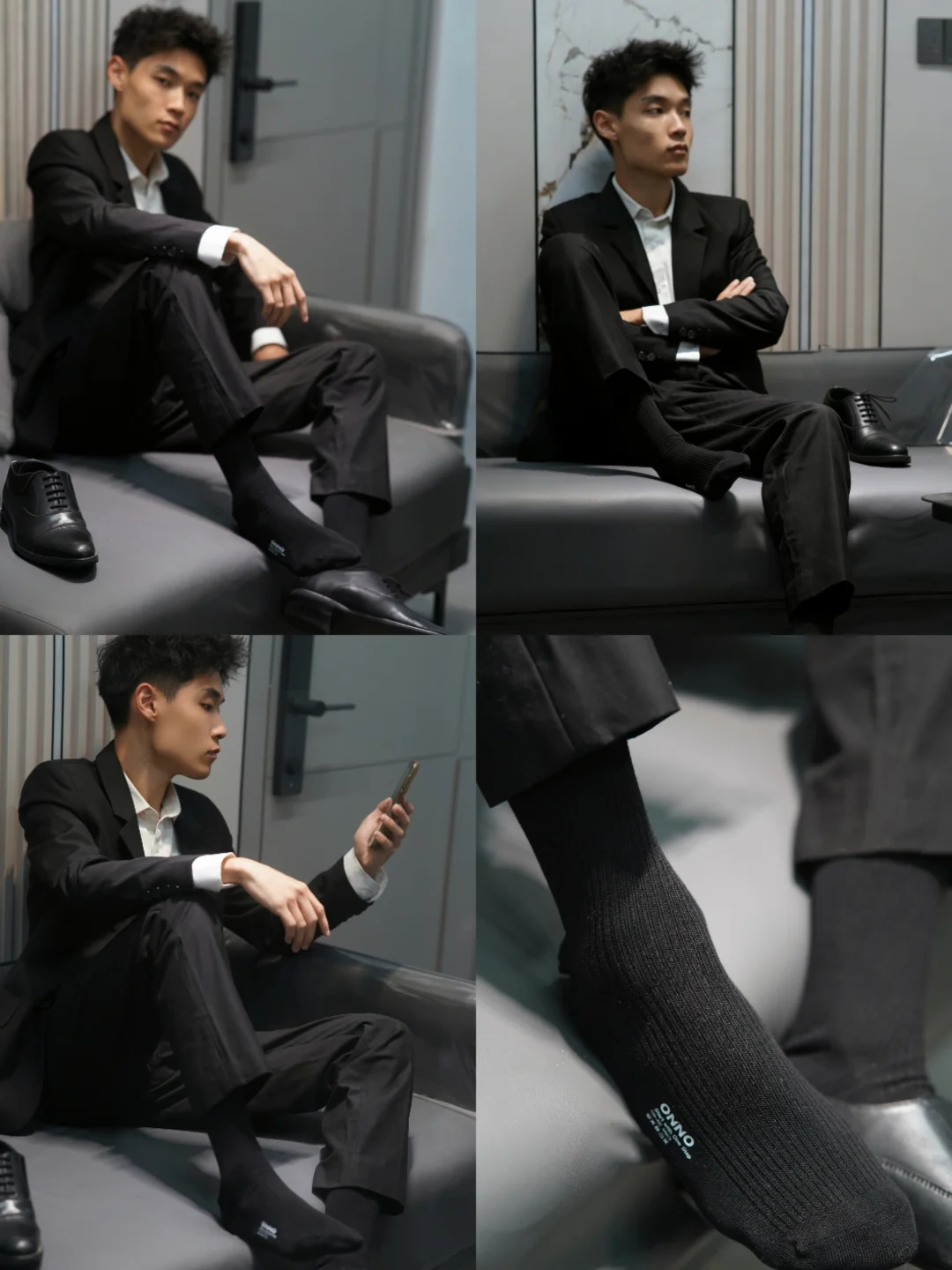 商务/旅行党的本命袜 | ONNO玩呐长筒黑袜