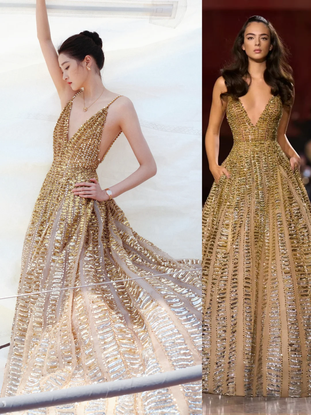 关晓彤白玉兰演绎Elie Saab26春夏高定