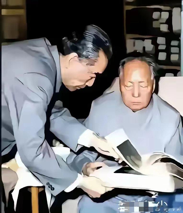 一起为两位伟人点点赞吧送束鲜花好吗都说伟人时代生活很苦吃的很差，穿的都是补丁衣服