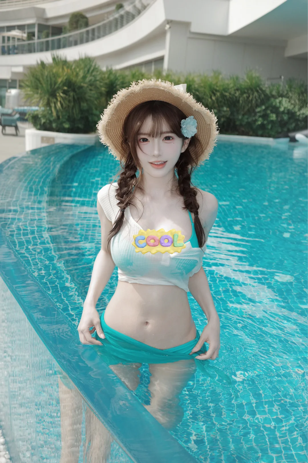 阳光沙滩和泳池，夏天的快乐！💦