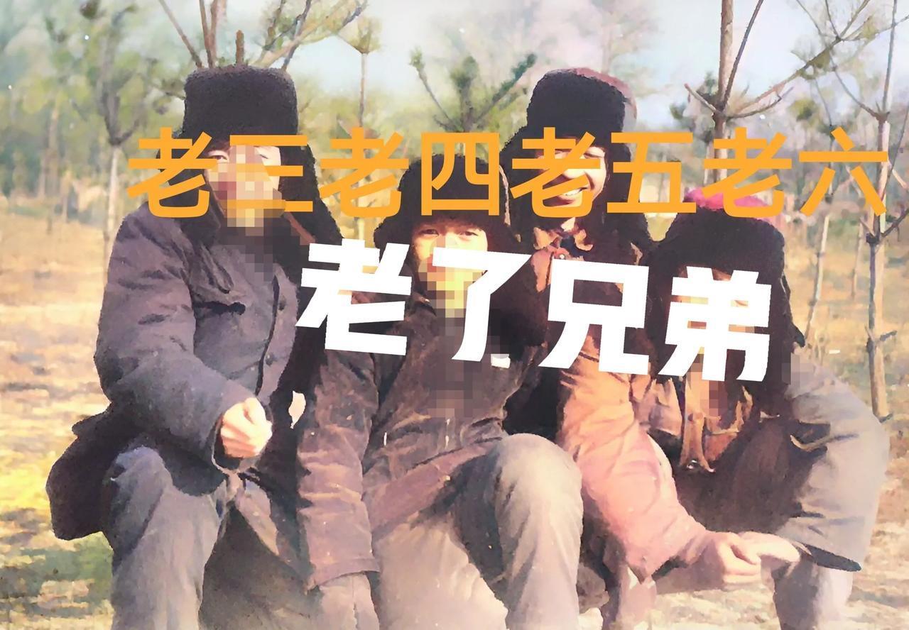 这张照片拍照于1975年，是我们兄弟四个，老三老四老五老六，从小到大唯一的一张合