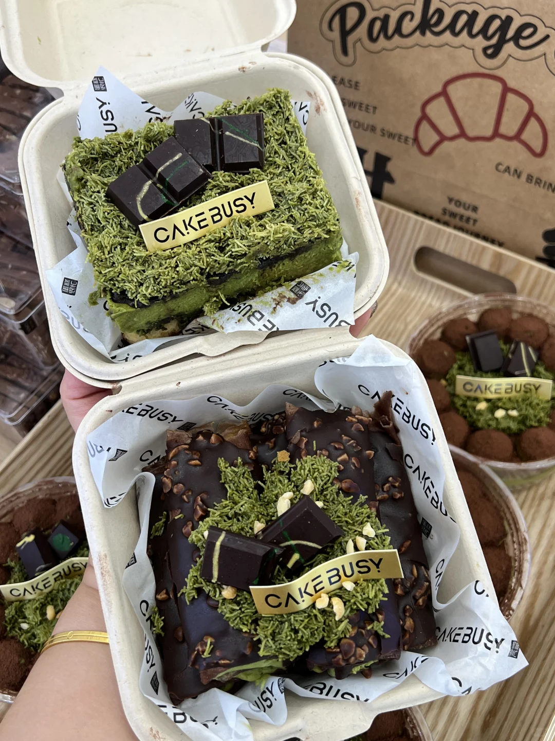 人在天津… 吃到了迪拜同款巧克力蛋糕🍫