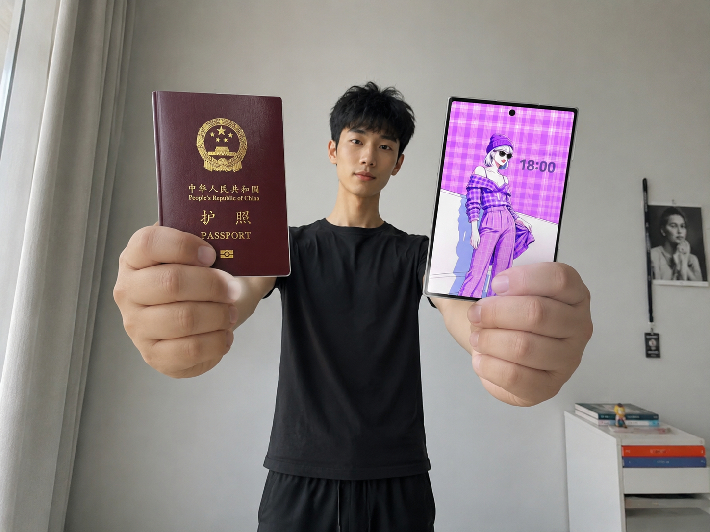 图一是我的手那么有没有可能图 2 是我本人呢，有没有可能我是一个比较瘦的人，长了