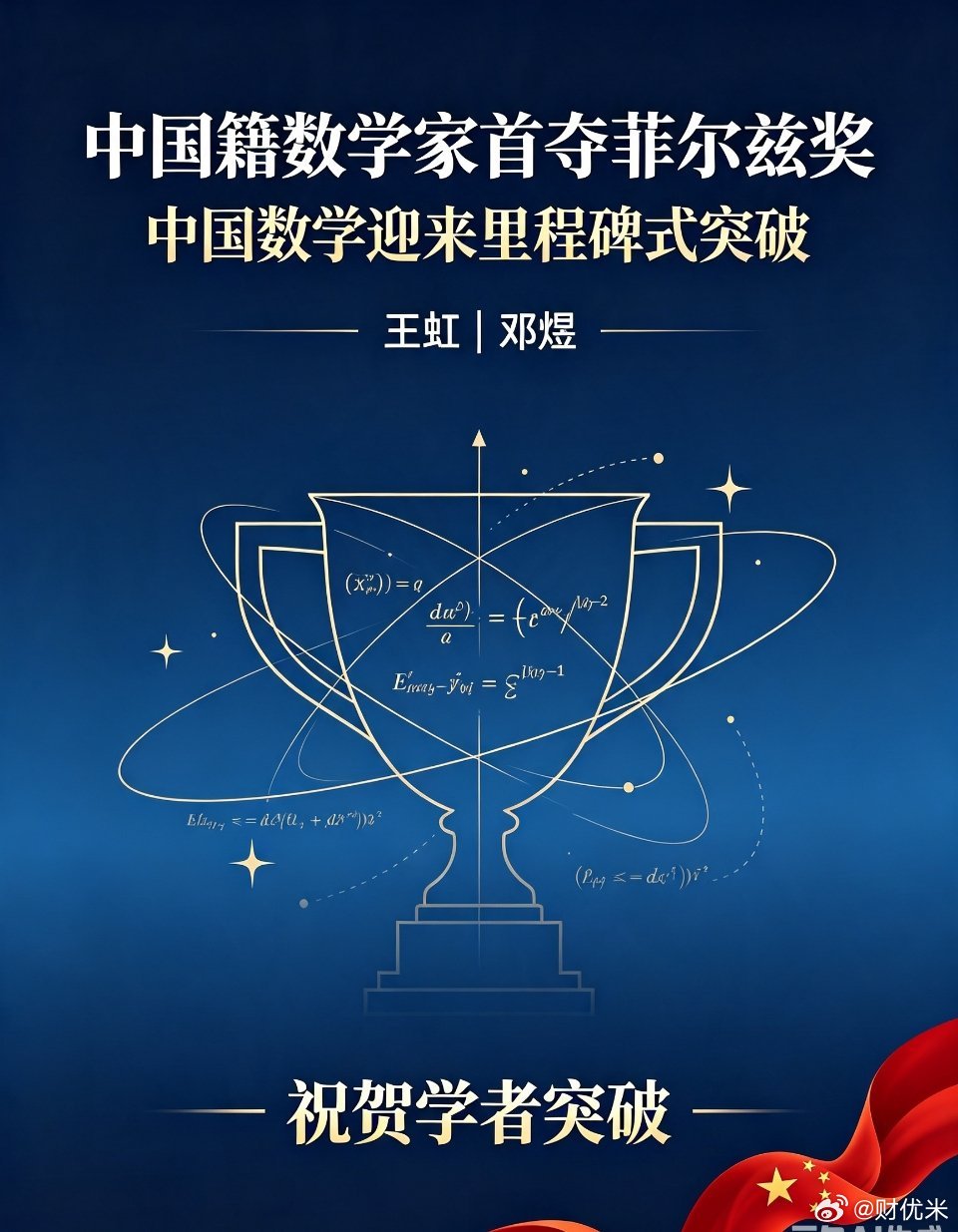 菲尔兹奖属于中国人的荣光！菲尔兹奖首度花落中国籍学者，硬核突破！菲尔兹奖 