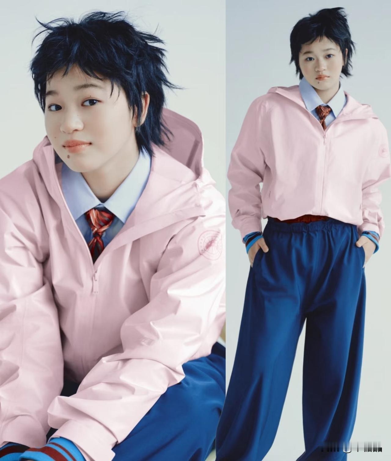 她刚出道那会儿，头发被游泳池泡到发黄，还小炸毛，我就觉得这孩子特别可爱，特别好，