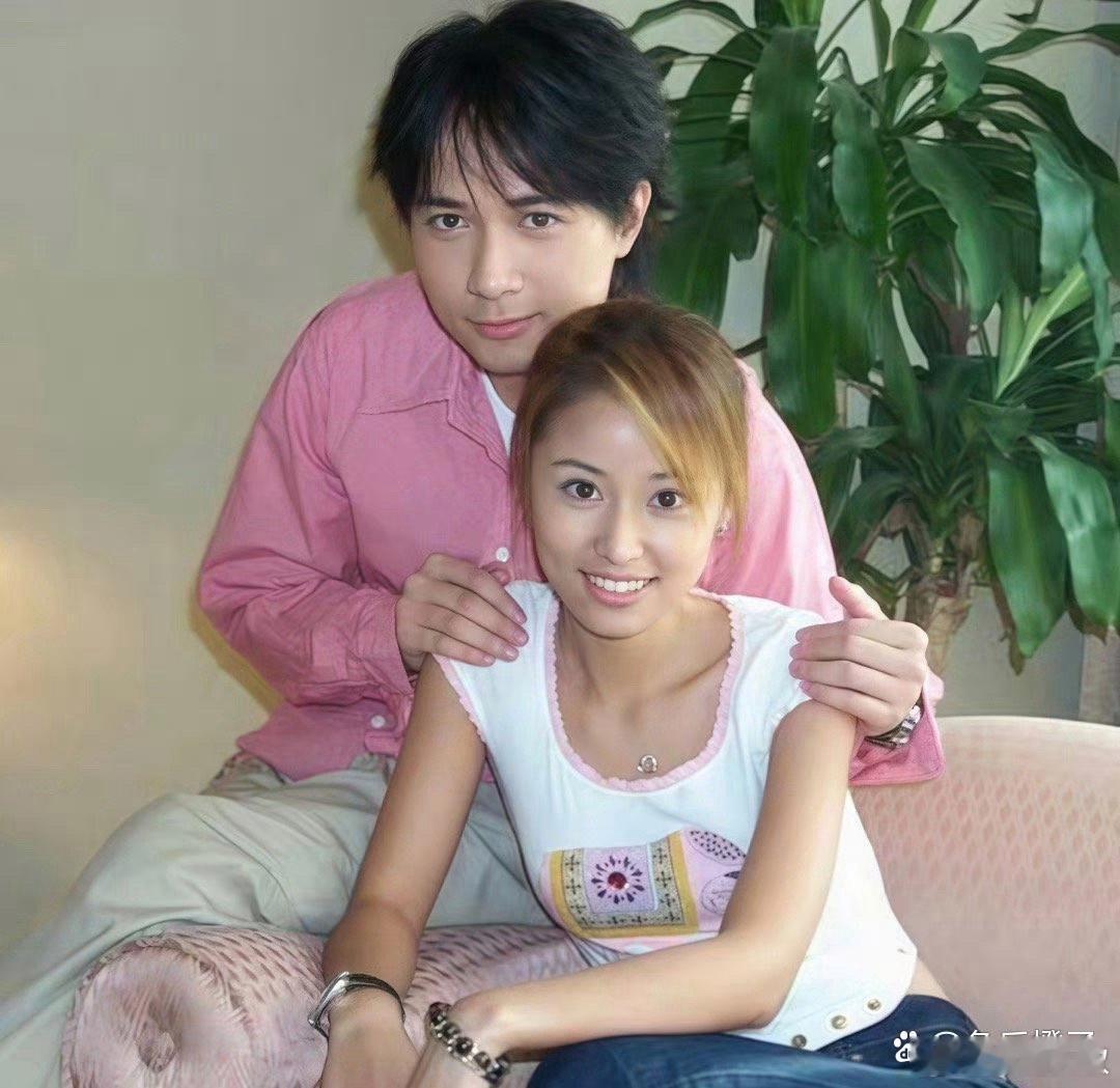 当年《情深深雨蒙蒙》的记者会，林心如与古巨基同框，俊男靓女的既视感！没有美颜相机