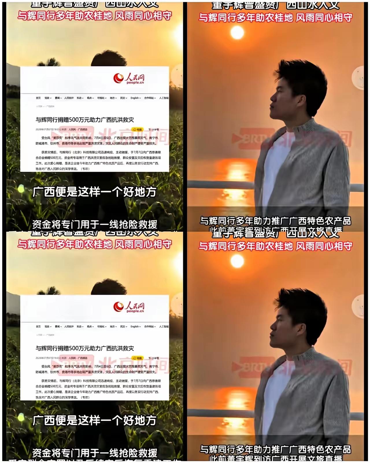 小米捐物款我不会意外。
密雪冰城出力同样，不意外。
真正一下戳破我防线的的是与辉