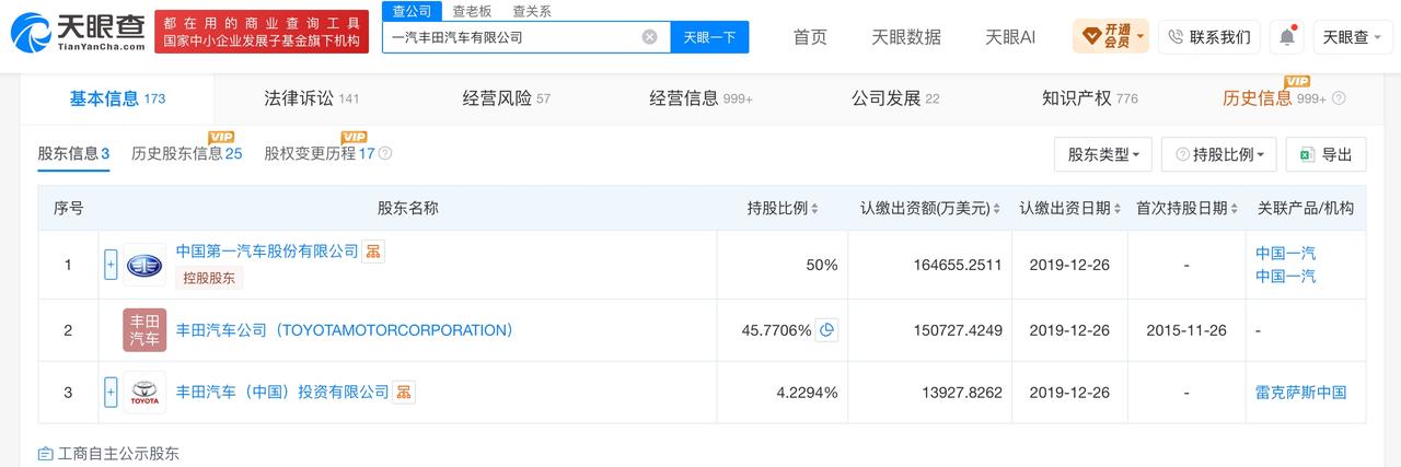 广汽拟接手一汽丰田全部中方股权

若交易完成将同时持有南北丰田各50%股权
广汽