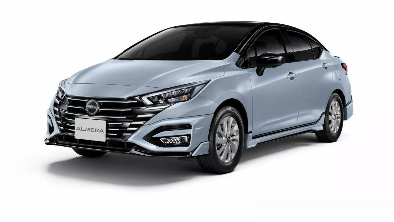2023款日产Almera 在泰国首次亮相，泰国版搭载1.0T汽油发动机，外观内