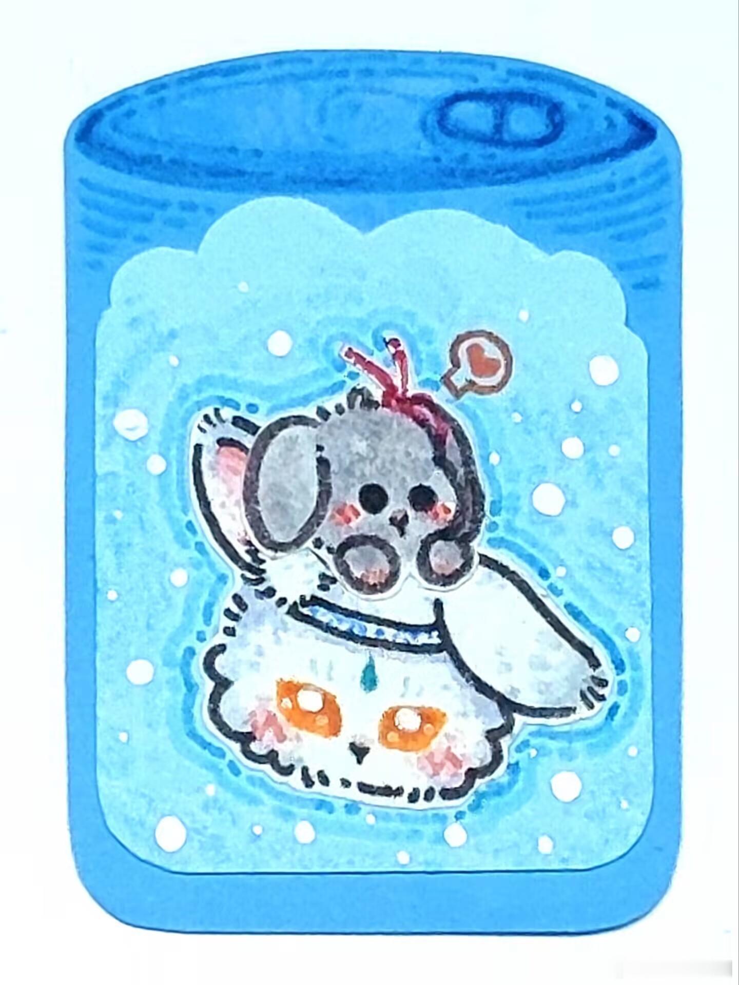 坨师父送我的兔兔罐头🥫太可爱了 【我蘸豆秒杀了！】 