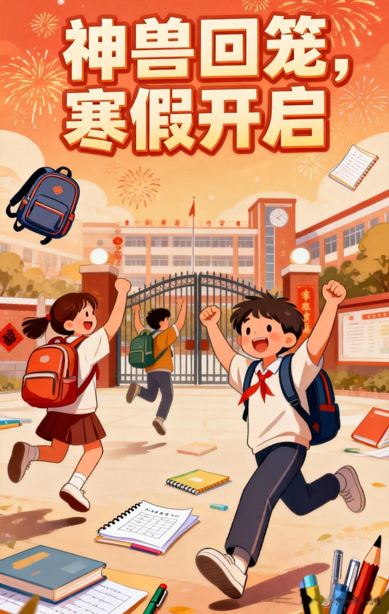 车一进村，我自由了
行李还没搬完，娃已经没影了。
后视镜里，他冲向爷爷奶奶的身影