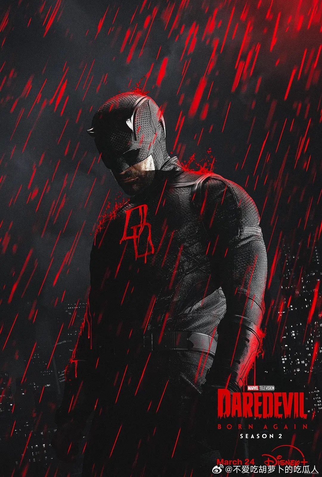 今日新剧上线 漫威剧集夜魔侠：重生第二季今日上线Disney+，共8集。夜幕降临