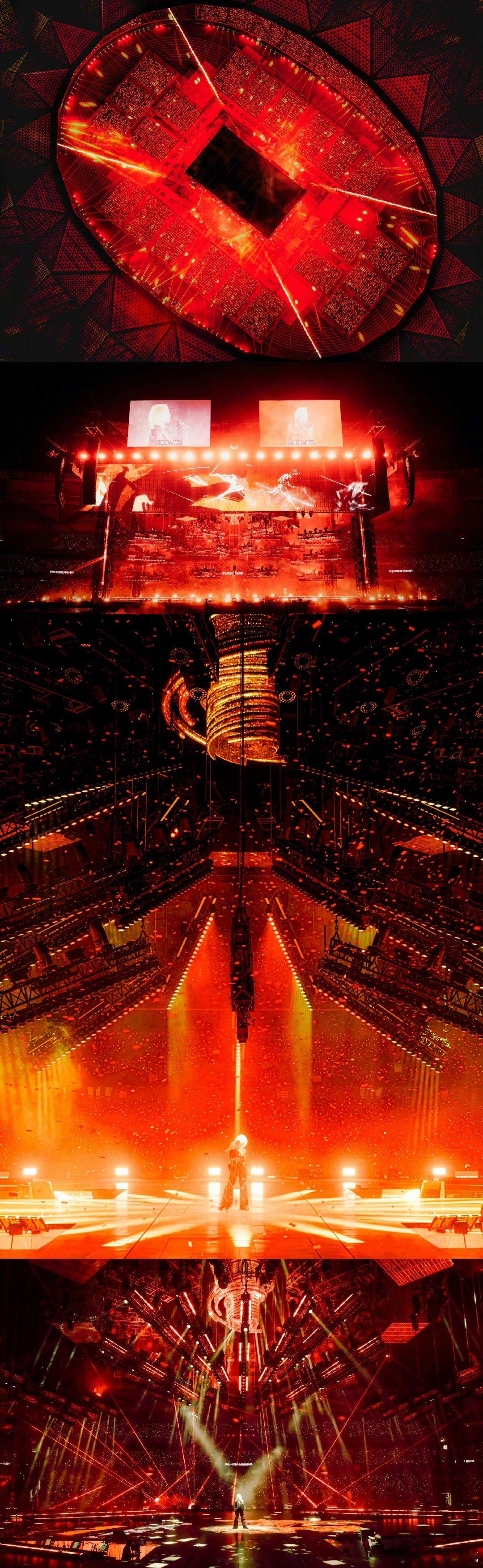 华晨宇从观众席退场加冕是快进的，退场要逐帧播放。他反向穿过自己的回声，把王座拆解