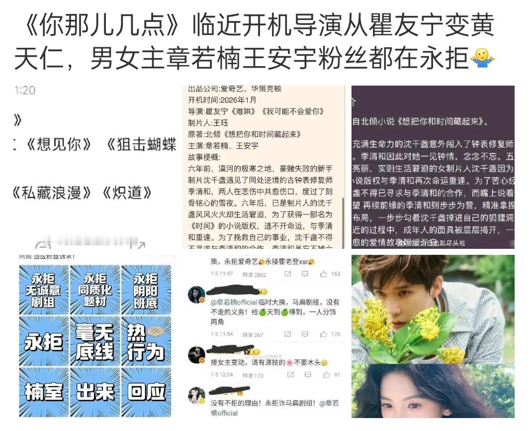 既然粉丝抵制，这剧可以不拍的这剧现偶，降女制作人和男修表师的故事，很悬浮，不看好