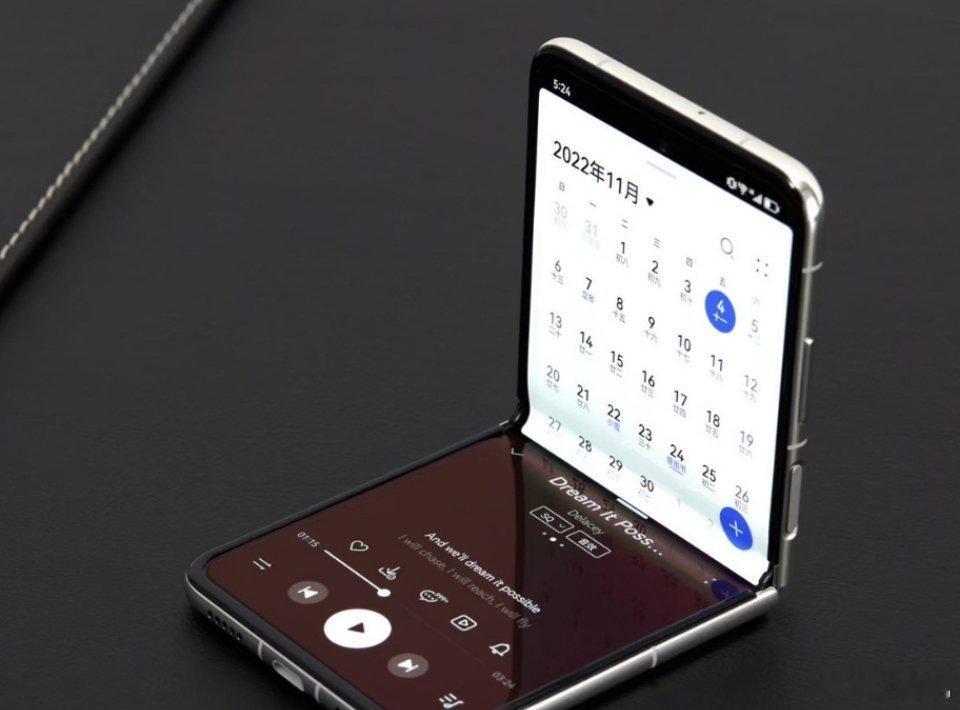 #华为Pocket2或仍采用3D浮雕工艺#华为Pocket2小折叠手机亮相，搭载