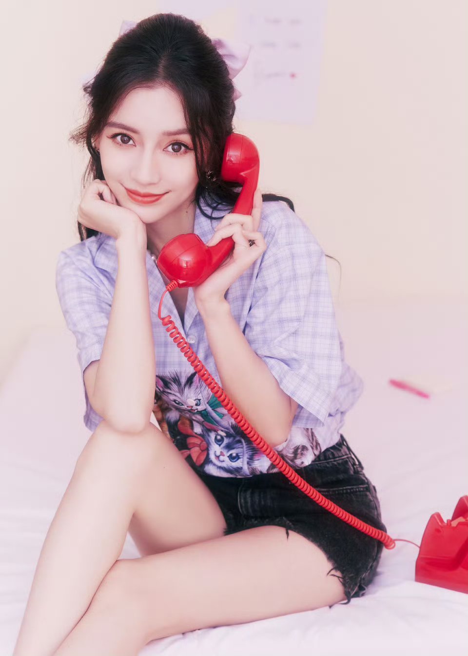 angelababy   杨颖 下午好呀!呼叫浪漫，已成功接通