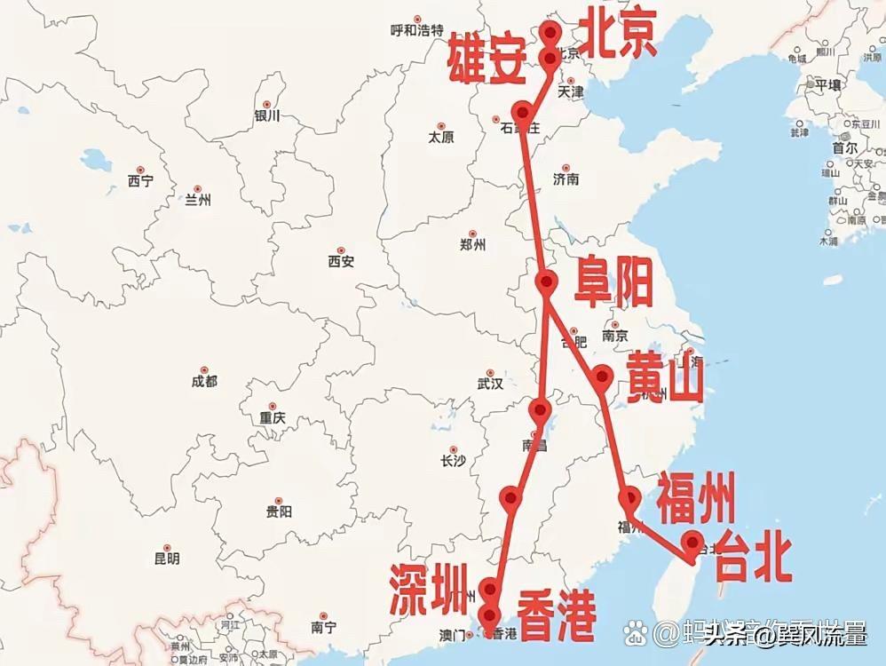 国家早有京九高铁京台高铁的规划。雄商高铁建成以后还是走湖北的。武汉跟南昌两个省会