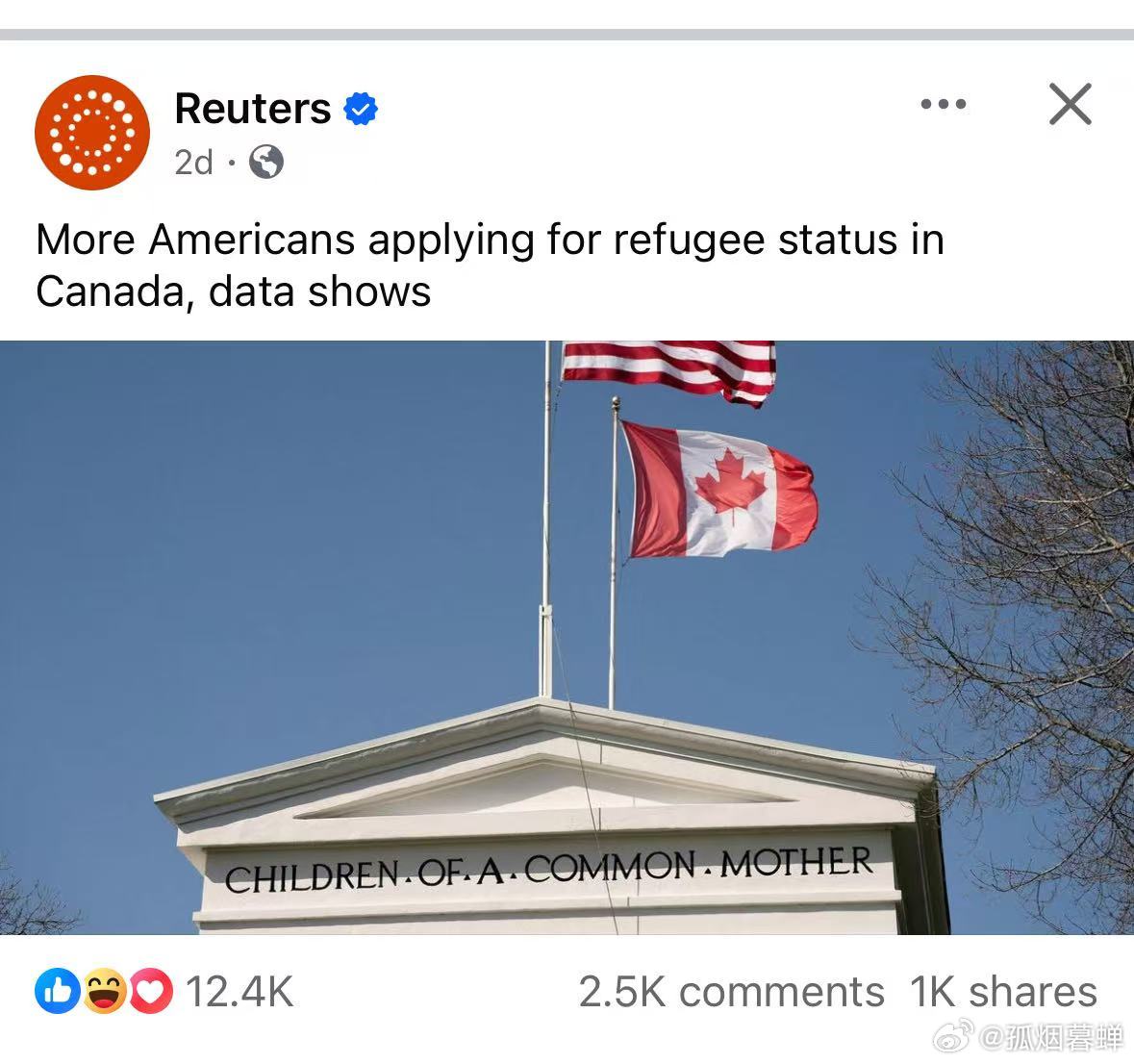 越来越多的美国人润去加拿大 ​​​