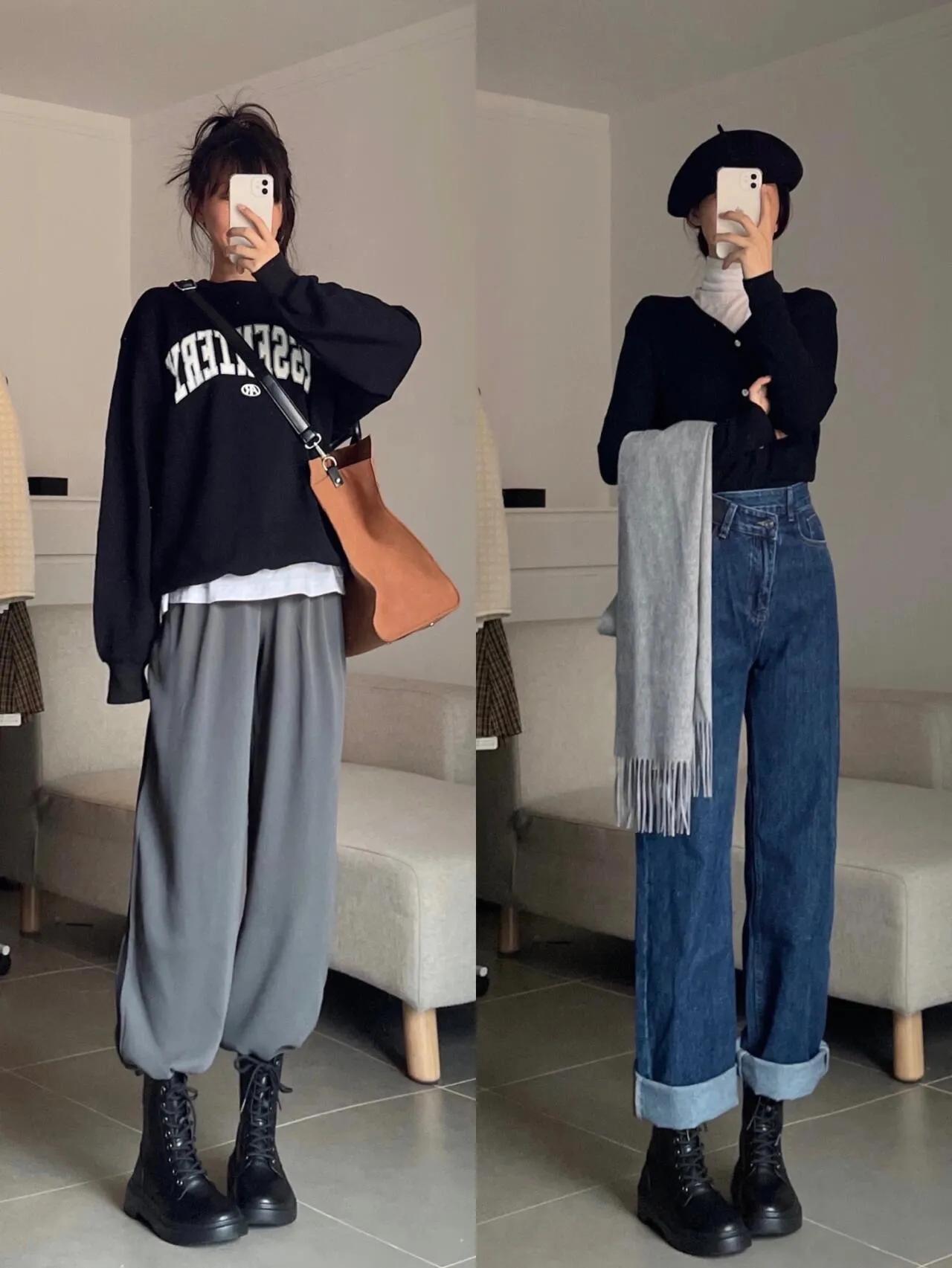 马丁靴的多种穿搭实例
露丝同款靴子 时髦精们穿搭 靴子控穿搭 ＃马丁靴穿搭＃