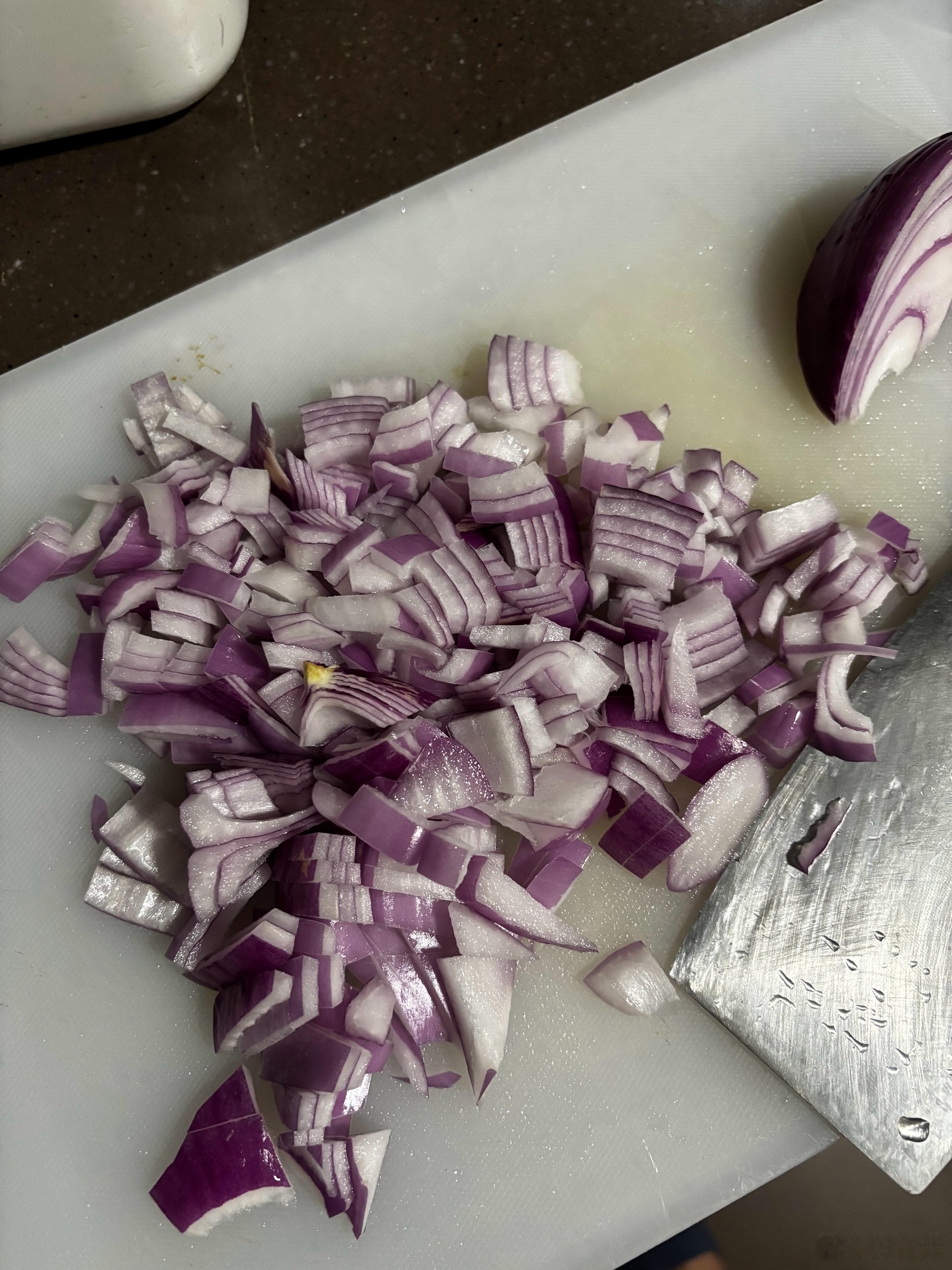 还以为自己不能吃辣了洋葱的辛辣，大家有没有碰过？老婆带着孩子外出了，我今天晚上做