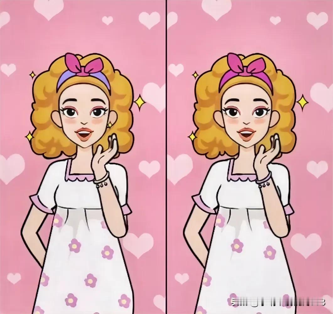 可爱女孩，微笑如花
考眼力
五处不同能快速找到吗[灵光一闪]