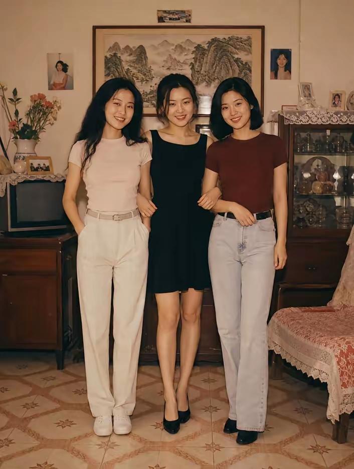 上世纪九十年代，谁家里有这样的三朵金花，家里门槛都要被踩烂。我们村里那时有一户人