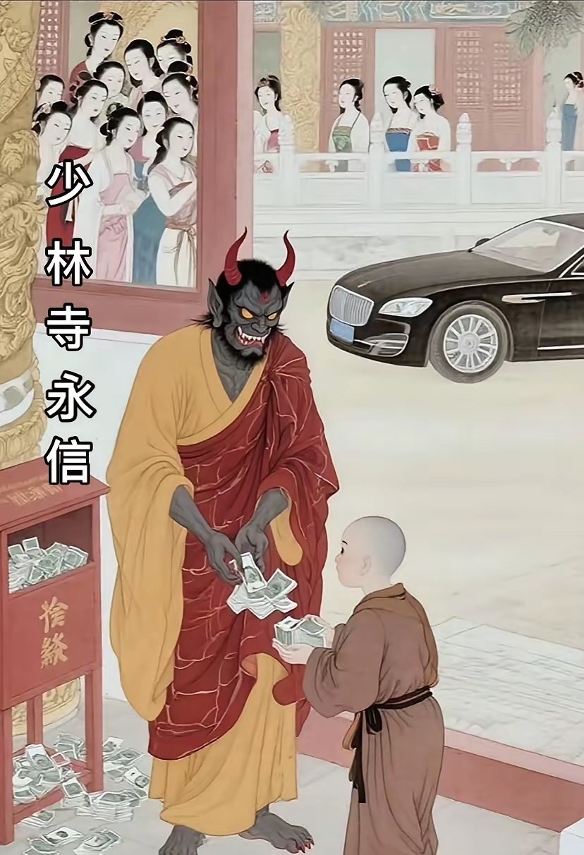 少林寺释永信事件，很多人都不知道真正的真相末法时代寺庙里有很多的假和尚，真正的真