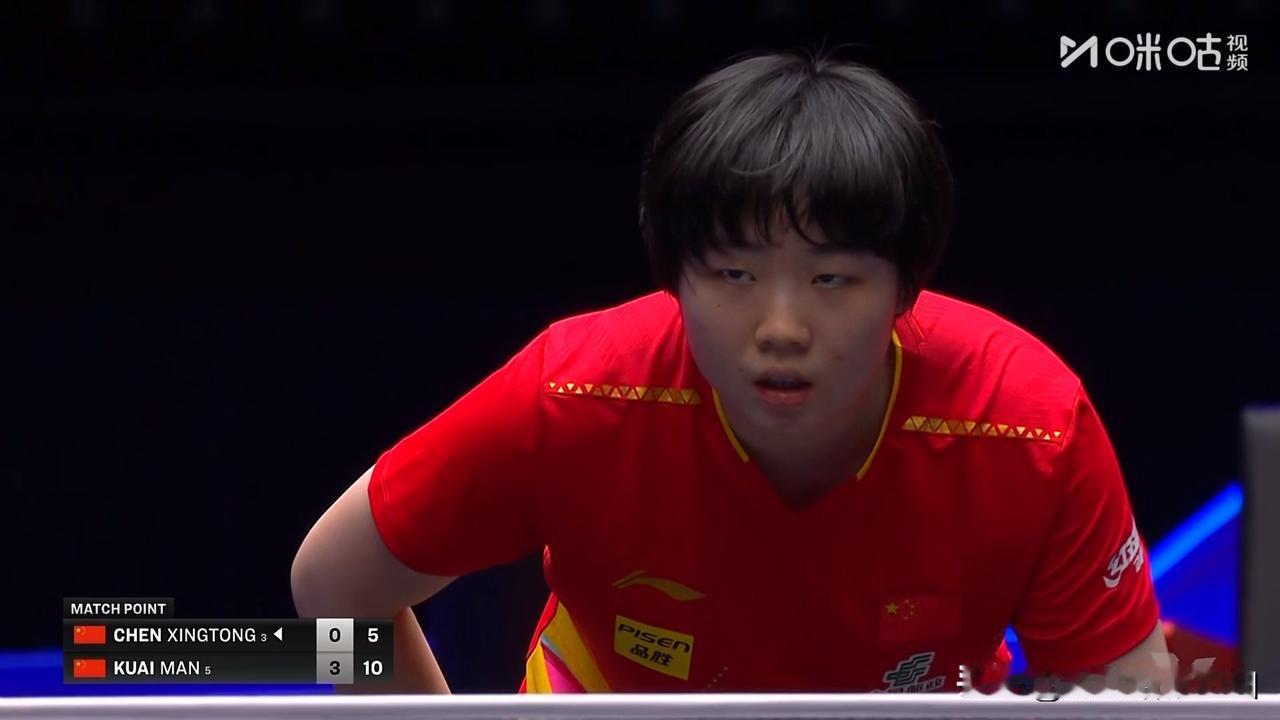 蒯曼 4-0 陈幸同，大丫头“ 3 点优势”明显！

蒯曼能抗对抗了，大家注意到