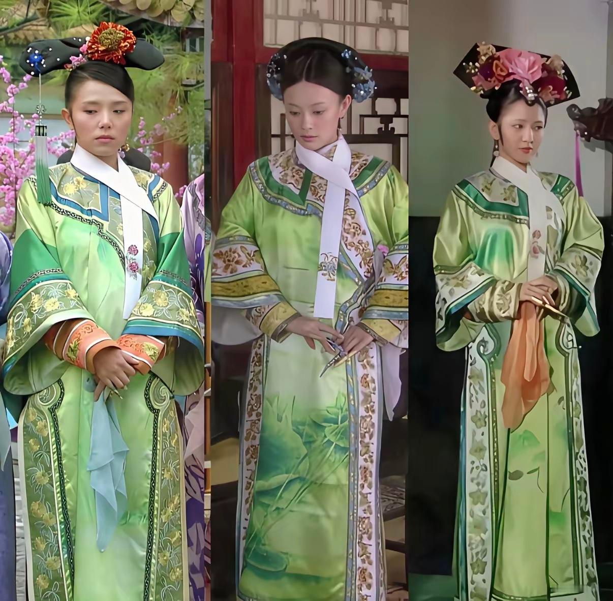 这个色号的衣服不祥，丽嫔穿着疯了，嬛嬛穿着流产了，祺嫔被降为贵人，迁居交芦馆，拽