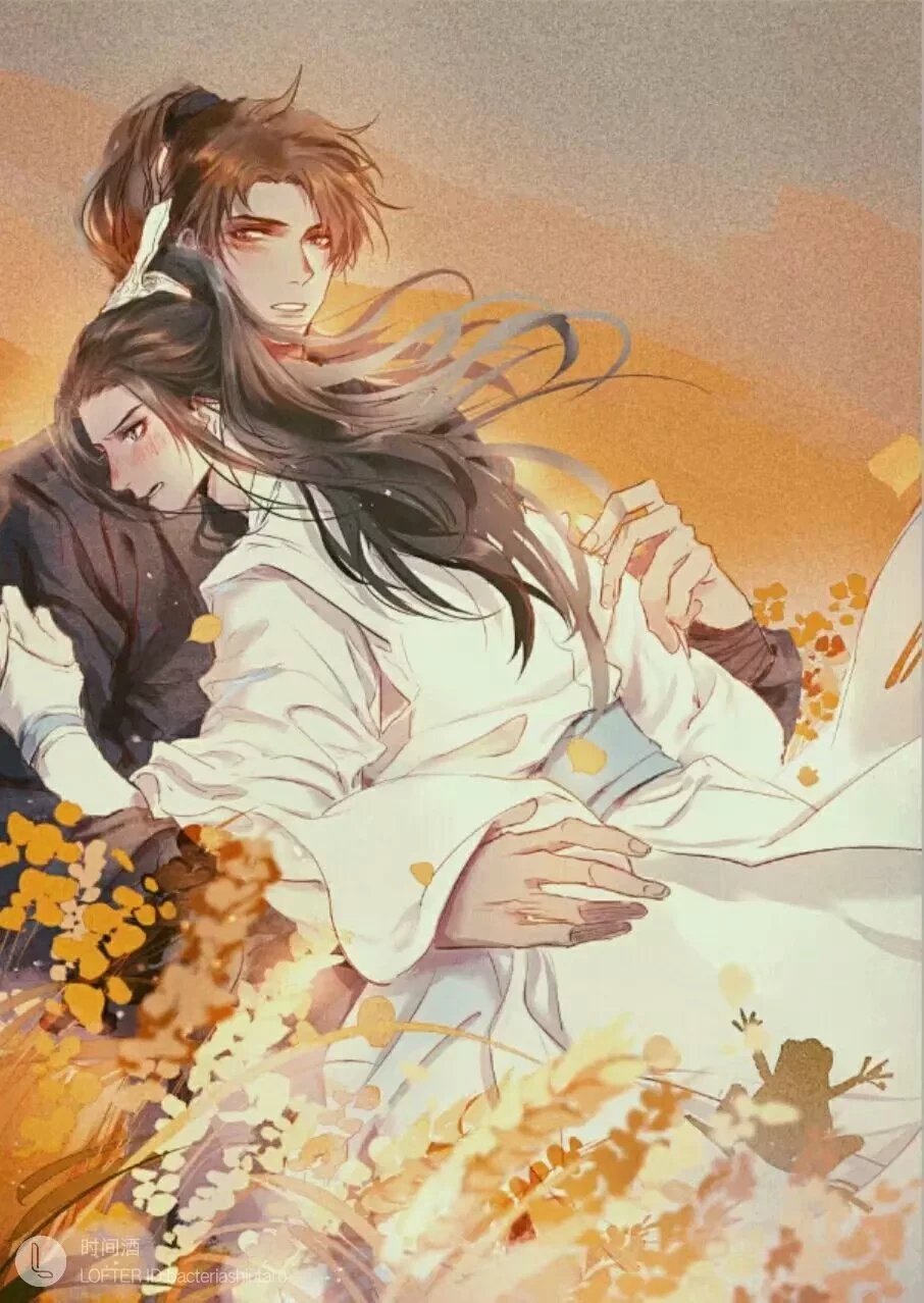 二哈和他的白猫师尊漫画 "我拉着郎腰带——到底几时来——"画师:时间酒 ​​​