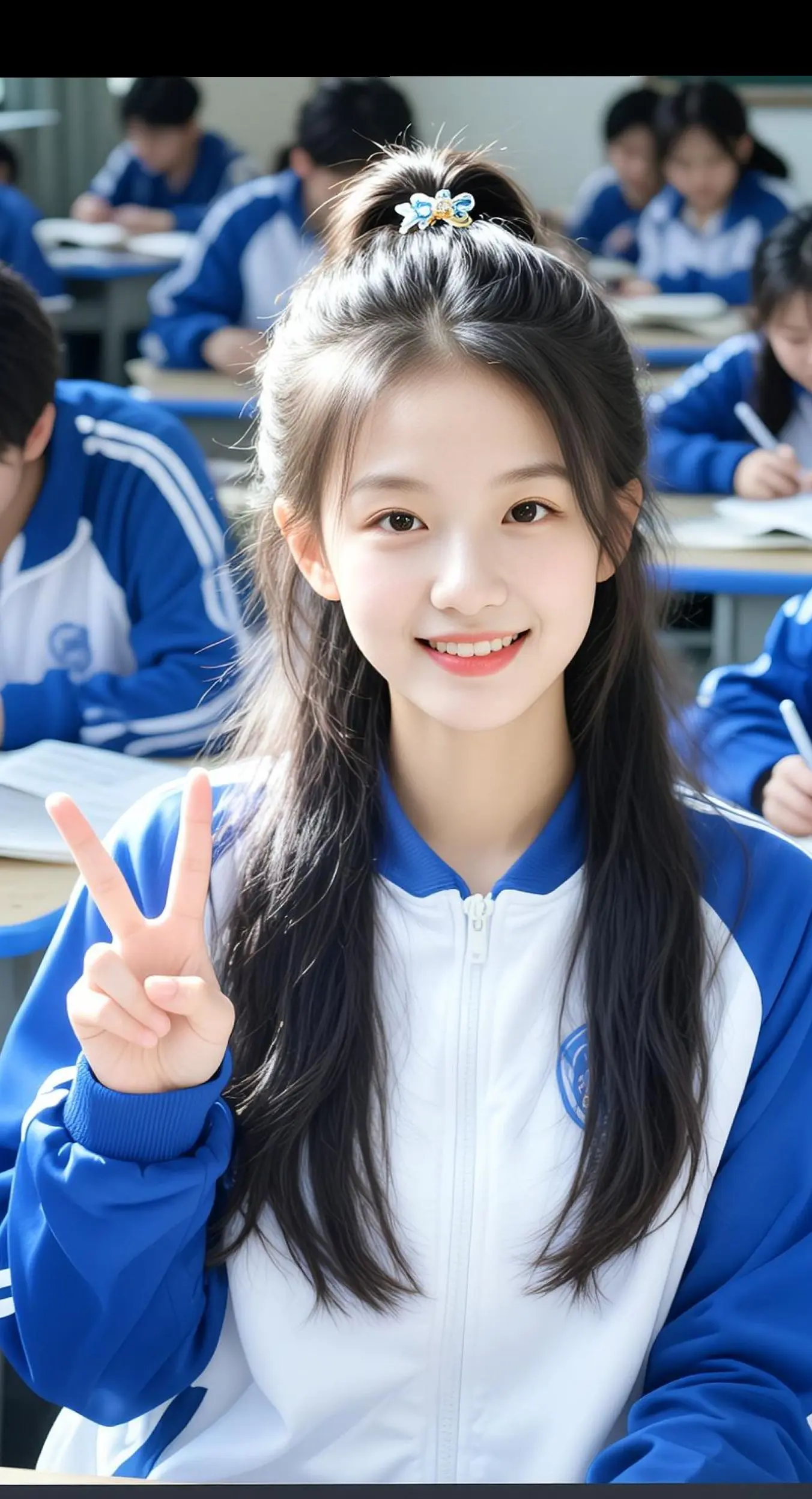 AI校园清新照 随变ai随便玩